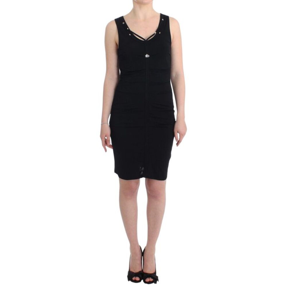 Roccobarocco Black pencil sheath Women's dress
